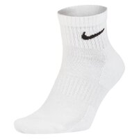 NIKE Unisex 6er Pack Sportsocken - Everyday, Cotton Cushioned Ankle, einfarbig Weiß 38-42