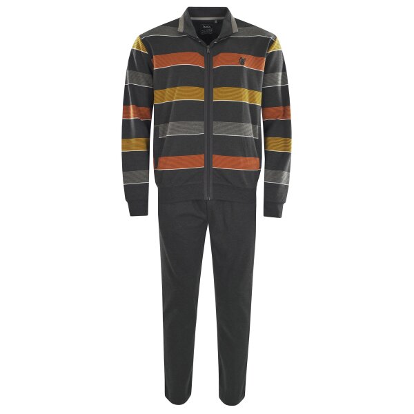 hajo mens leisure suit, 2-piece set - climate comfort, jacket and trousers, cotton mix Grey S (Small)