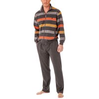 hajo mens leisure suit, 2-piece set - climate comfort, jacket and trousers, cotton mix Grey S (Small)