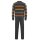 hajo Herren Homewear Anzug, 2-tlg. Set - Klima-Komfort, Jacke und Hose, Cotton-Mix Grau S