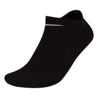 NIKE Unisex 6-Pack Sneaker Sports Socks - Everyday, Lightweight No Show, unicoloured White/Black/Grey 34-38 (UK 2-5)
