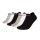NIKE Unisex 6-Pack Sneaker Sports Socks - Everyday, Lightweight No Show, unicoloured White/Black/Grey 34-38 (UK 2-5)
