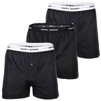 Happy Shorts Mens Woven Boxer Shorts, 3 Pack - American...