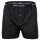 Happy Shorts Herren Web-Boxershorts, 3er Pack -  American Boxershorts, Baumwolle Schwarz XL