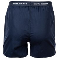 Happy Shorts Herren Webboxershorts, 3er Pack - American Style, Baumwolle, gemustert Blau Muster XL