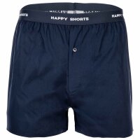 Happy Shorts Mens woven boxer shorts, pack of 3 – American style, cotton, patterned Blue Pattern XL (X-Large)