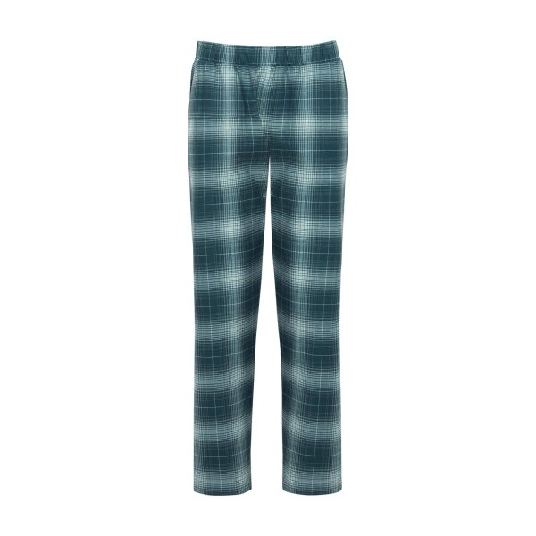 Triumph Damen Stoffhose - Mix & Match Tapered Trousers Flannel X, Hose, Baumwolle, Muster