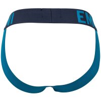 EMPORIO ARMANI Herren Jockstrap - Jock, Tanga Slip, Stretch Cotton, Megalogo Petrol XL