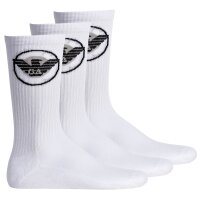 EMPORIO ARMANI Mens Socks, 3 Pack - Short Socks, Logo, One Size