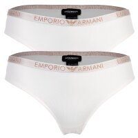 Emporio Armani womens briefs, 2-pack - BI-PACK BRIEF, Cotton Stretch, Iconic logo band