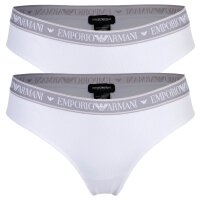 Emporio Armani womens briefs, 2-pack - BI-PACK BRIEF, Cotton Stretch, Iconic logo band