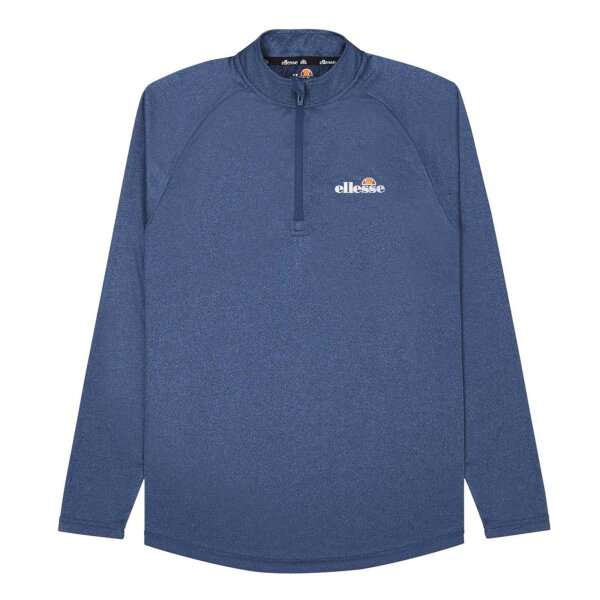 ellesse Herren Langarm-Shirt BOVARO - Fitness, Sport, Stehkragen, Zipper, Logo Blau S