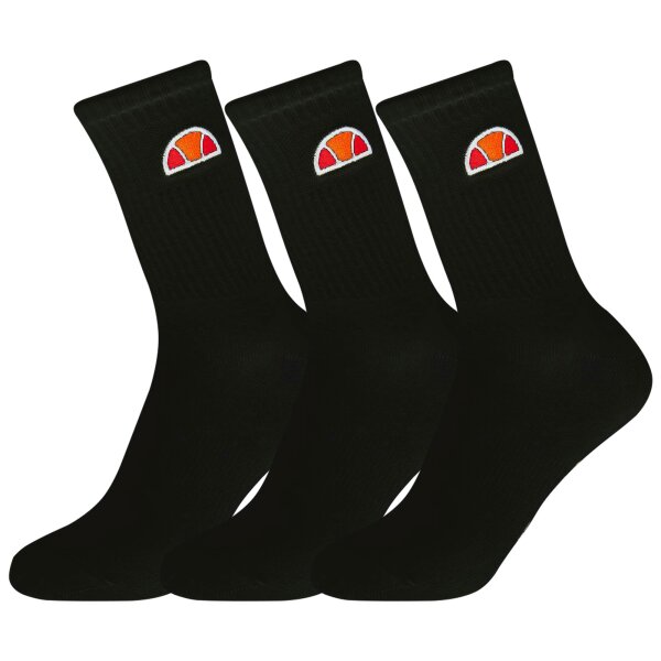 ellesse Unisex Sport-Socken ILLAN, 3er Pack - Tennis Socks, Ripp-Bündchen, Logo