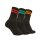 Ellesse Unisex Sportsocken PULLO, 6 Paar - Tennissocken, Crew Socken, Logo Schwarz/Bunt 40-43