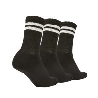 ellesse unisex sport socks PULLO, 3 pairs - tennis socks, crew socks, logo Black 43-46,5 (UK 9-11.5)