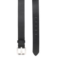 DIESEL Mens Belt - B-STAR II, Genuine Leather, Metal Buckle Clasp Black 85 cm