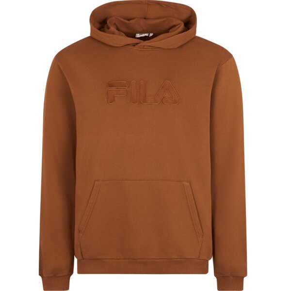 FILA Mens Hoodie BISCHKEK - Sweatshirt, Sweater, Hood, Long sleeve, Logo Brown S (Small)