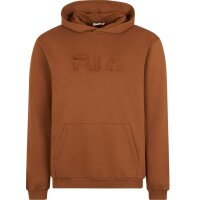 FILA Mens Hoodie BISCHKEK - Sweatshirt, Sweater, Hood, Long sleeve, Logo Brown S (Small)