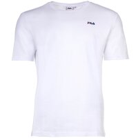 FILA Herren T-Shirt, 2er Pack - BROD Tee, Rundhals, Kurzarm, Logo Weiß/Grau XL