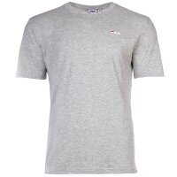 FILA Mens T-Shirt, Pack of 2 - BROD Tee, Round Neck, Short Sleeve, Logo White/Grey XL (X-Large)