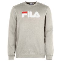 FILA Unisex Sweatshirt - BARBIAN crew sweat, Rundhals, Langarm, Logo-Print Grau S