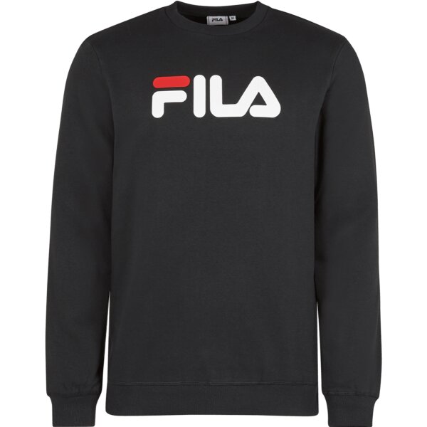 FILA unisex sweatshirt - BARBIAN crew sweat, round neck, long sleeve, logo print Black XS (X-Small)