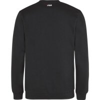 FILA unisex sweatshirt - BARBIAN crew sweat, round neck, long sleeve, logo print Black XS (X-Small)