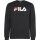 FILA Unisex Sweatshirt - BARBIAN crew sweat, Rundhals, Langarm, Logo-Print Schwarz XS