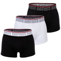 DIESEL Mens Boxershorts - UMBX-DAMIENTHREEPACK, Trunks, 3 Pack Black/White 2XL (XX-Large)