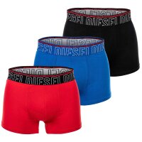 DIESEL Mens Boxershorts - UMBX-DAMIENTHREEPACK, Trunks, 3 Pack Black/Red/Blue M (Medium)