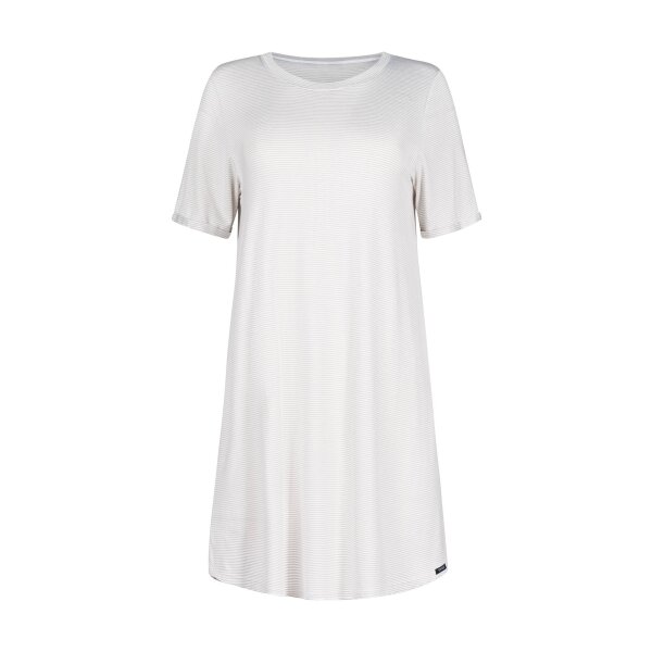 SKINY Ladies Nightdress - Mix & Match, Nightwear, Viscose, Stripes, Logo, short sleeve