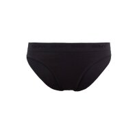 SKINY Damen Rio Slip, 2er Pack - Unterwäsche, Unterhose, Baumwolle, Logobund, Feinripp, einfarbig Schwarz 36