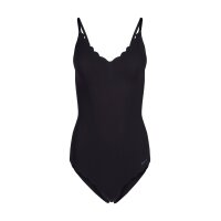 SKINY Ladies Bodysuit - Underwear, Spaghetti Straps, lace, V-Neck, unicolored Black 36