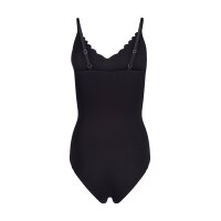 SKINY Ladies Bodysuit - Underwear, Spaghetti Straps, lace, V-Neck, unicolored Black 36