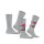 Burlington Men Socks Everyday Pack of 2 - Diamond Pattern, Onesize, 40-46 (6.5-11 UK) Light gray