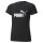 PUMA Mädchen T-Shirt - ESS+ Metallic LOGO TEE, Rundhals, Kurzarm, uni Schwarz 104