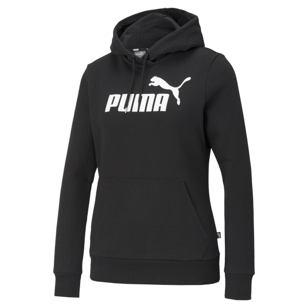 PUMA Womens Pullover - ESS Logo Hoodie, round Neck, long Sleeve, Hood, uni Black XL (X-Large)