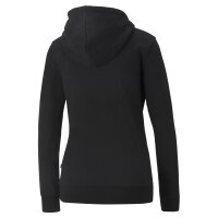 PUMA Womens Pullover - ESS+ Metallic Logo Hoodie, round Neck, long Sleeve, Hood, uni Black/Gold XS (X-Small)