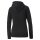 PUMA Womens Pullover - ESS+ Metallic Logo Hoodie, round Neck, long Sleeve, Hood, uni Black/Gold XS (X-Small)