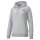 PUMA Damen Hoodie - ESS Small Logo Hoodie, Rundhals, Langarm, Kapuze, uni Grey XS (X-Small)