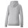 PUMA Damen Hoodie - ESS Small Logo Hoodie, Rundhals, Langarm, Kapuze, uni Grey XS (X-Small)