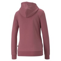 PUMA Damen Hoodie - ESS+ EMBROIDERY Hoodie, Rundhals, Langarm, Kapuze, uni Magenta XS