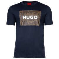 HUGO Herren T-Shirt - Dulive_U224, Rundhals, Kurzarm, Logo, Baumwolle