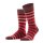 Burlington Herren Socken - Blackpool, Baumwolle, Streifen, Logo, One Size Bordeaux/Rot