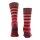 Burlington Herren Socken - Blackpool, Baumwolle, Streifen, Logo, One Size Bordeaux/Rot