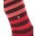 Burlington Mens Socks - Blackpool, Cotton, Stripe, Logo, One Size Bordeaux/Red