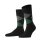Burlington Mens Socks - King, Cotton, Diamond Pattern, Logo Emblem Black/Grey/Green 40-46
