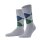 Burlington Herren Socken - King, Baumwolle, Rautenmuster, Logoemblem Hellgrau/Grün/Blau 40-46