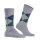 Burlington Mens Socks - King, Cotton, Diamond Pattern, Logo Emblem Light gray/green/blue 40-46