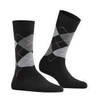 Burlington Damen Socken - Queen, Kurzstrümpfe, Baumwolle, Rautenmuster, Logoemblem Schwarz/Grau/Rosa